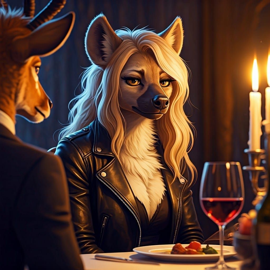 Feminine Fatale Dismisses Date in a Romantic Candlelit Setti...