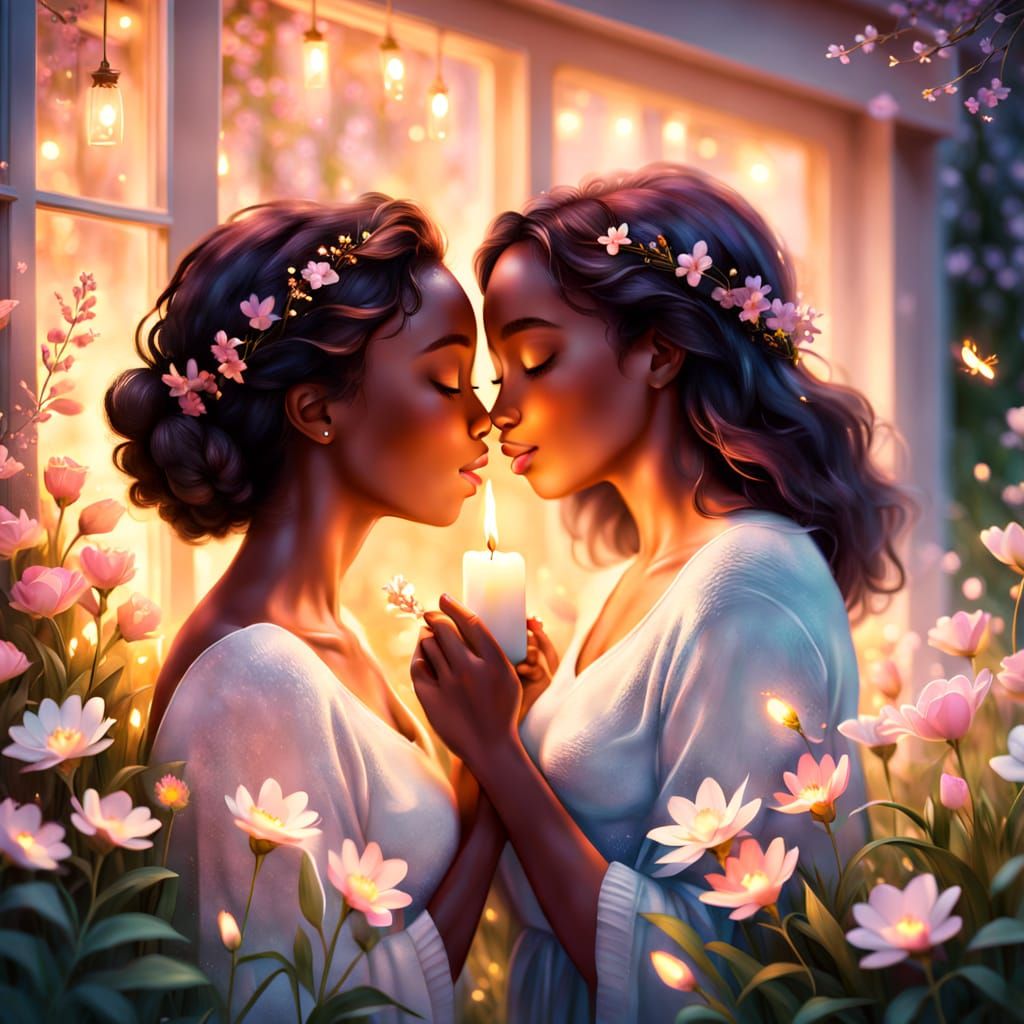 Romantic Illustration. Soft focus.