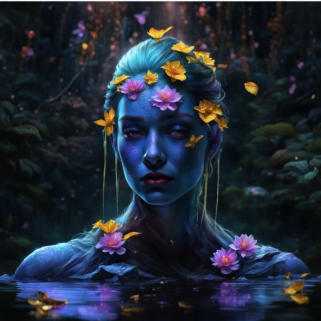 Elvish Goddess of the Magical Forest: Hyperrealistic Art