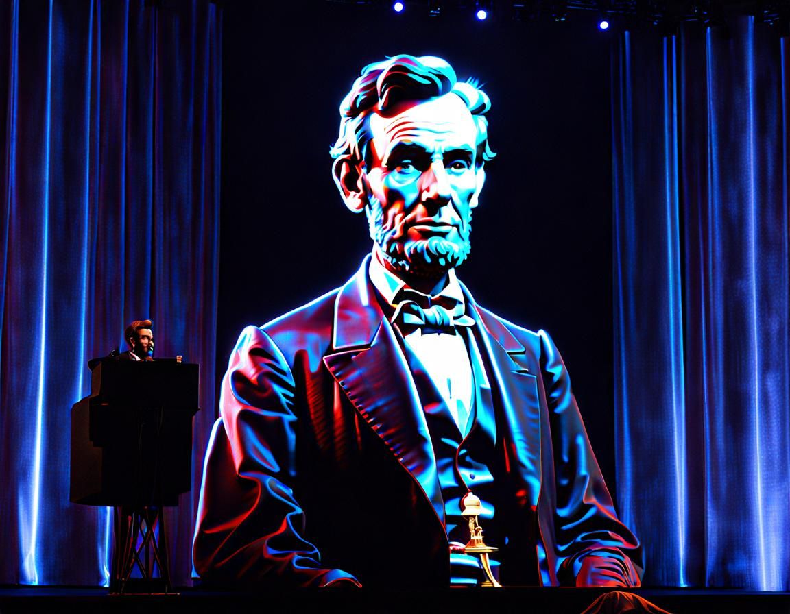 Abraham Lincoln Hologram Projection