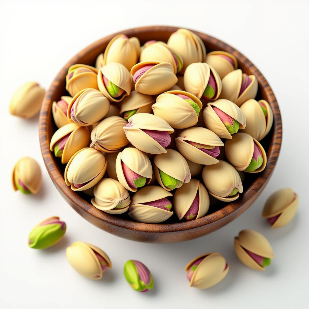Realistic Pistachios in Detailed Digital Art