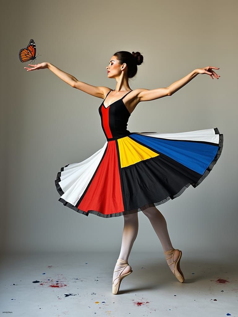 Modernist Ballerina in Motion