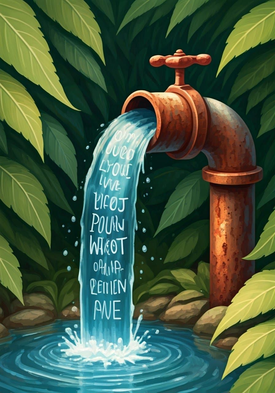 Whimsical Words Emerge in Storybook Illustration