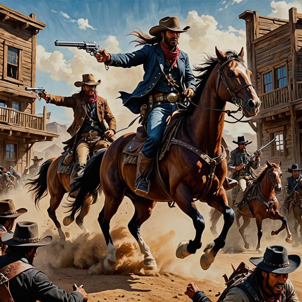 Cowboy gunfight