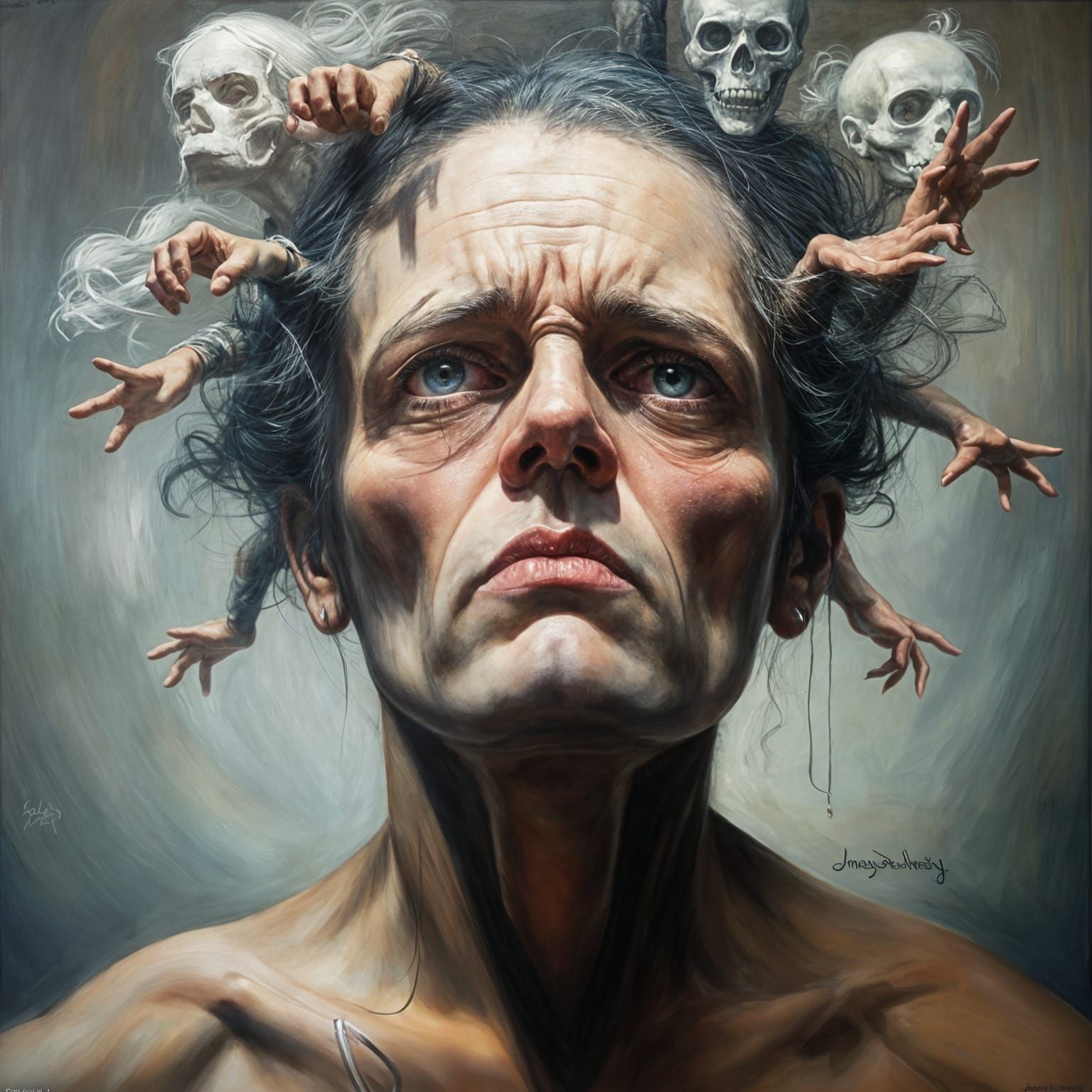 Depression and Anxiety: An Oil Painting