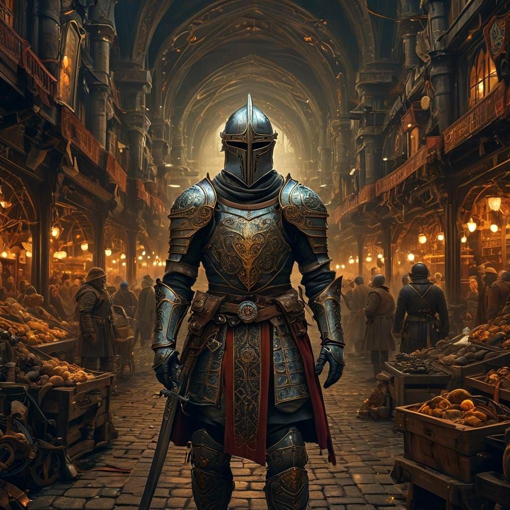 Surrealist Masterpiece of Retrofuturist Middle Ages in Whims...