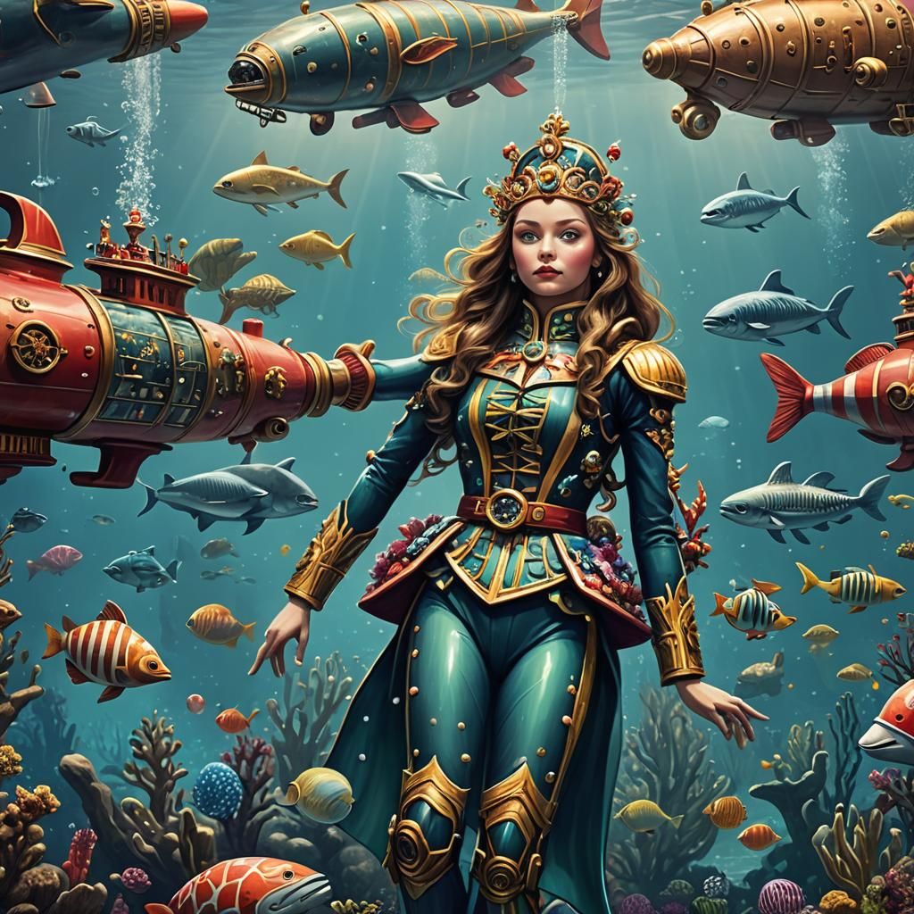 Nutcracker Submarine Exploring Underwater Ballet, Solarpunk ...