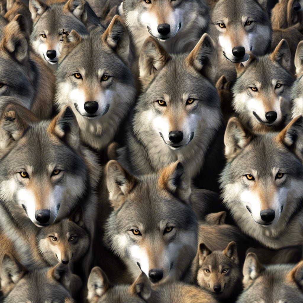 Wolf Army Generated by AI