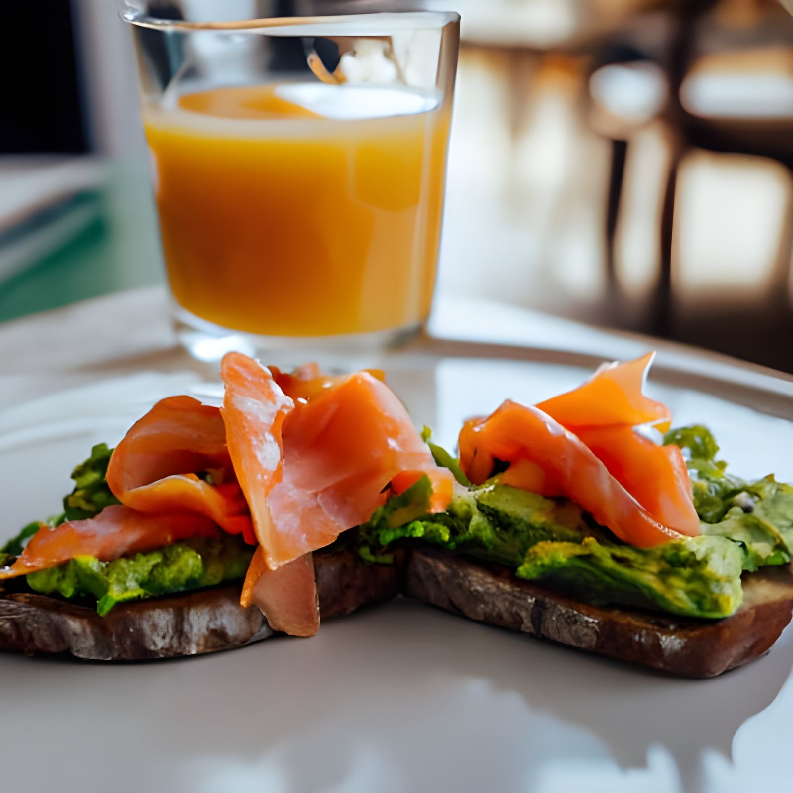 Avocado Toast with Smoked Salmon for Breakfast