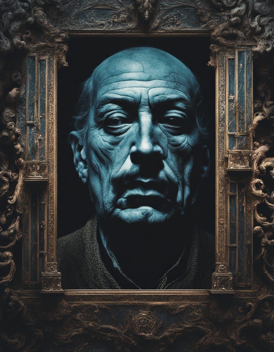 Surrealist Masterpiece in Dark Mystical Atmosphere