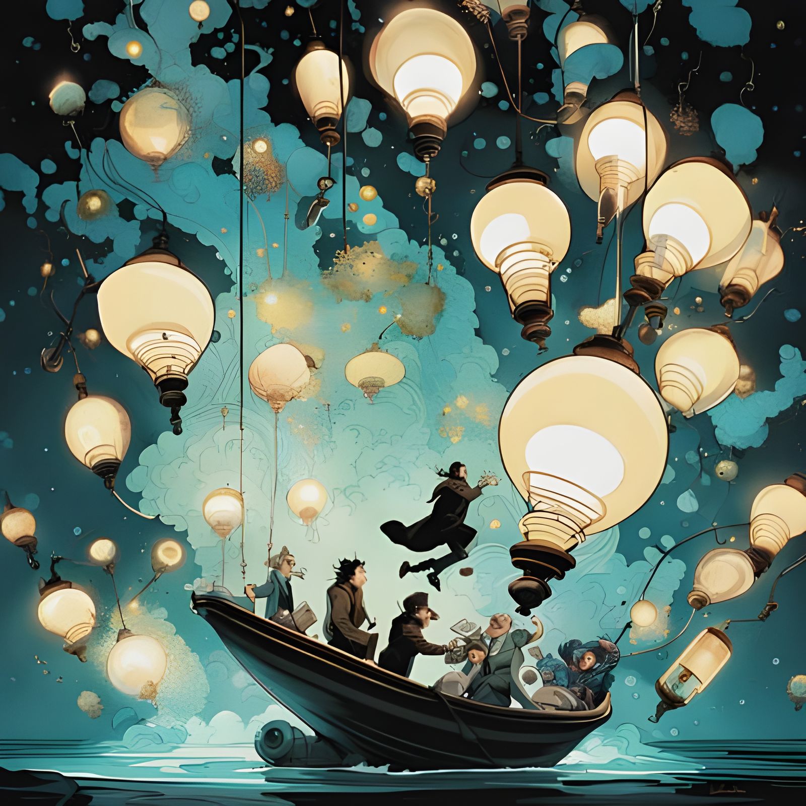 Abstract Whimsical AI-Generated Art