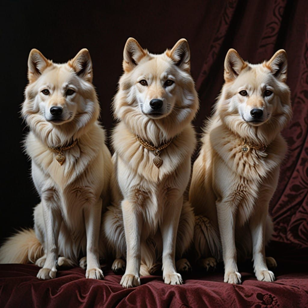 Queen of Wolves in Elegant French Aristocracy Style