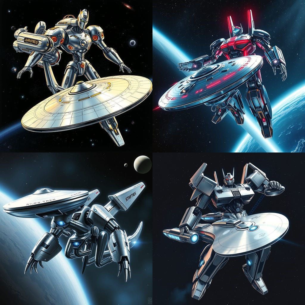 U.S.S Enterprise in Epic Transformer Mode