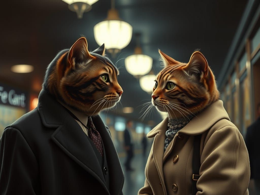 Casablanca: Bogart and Bergman as Cats in Film Noir