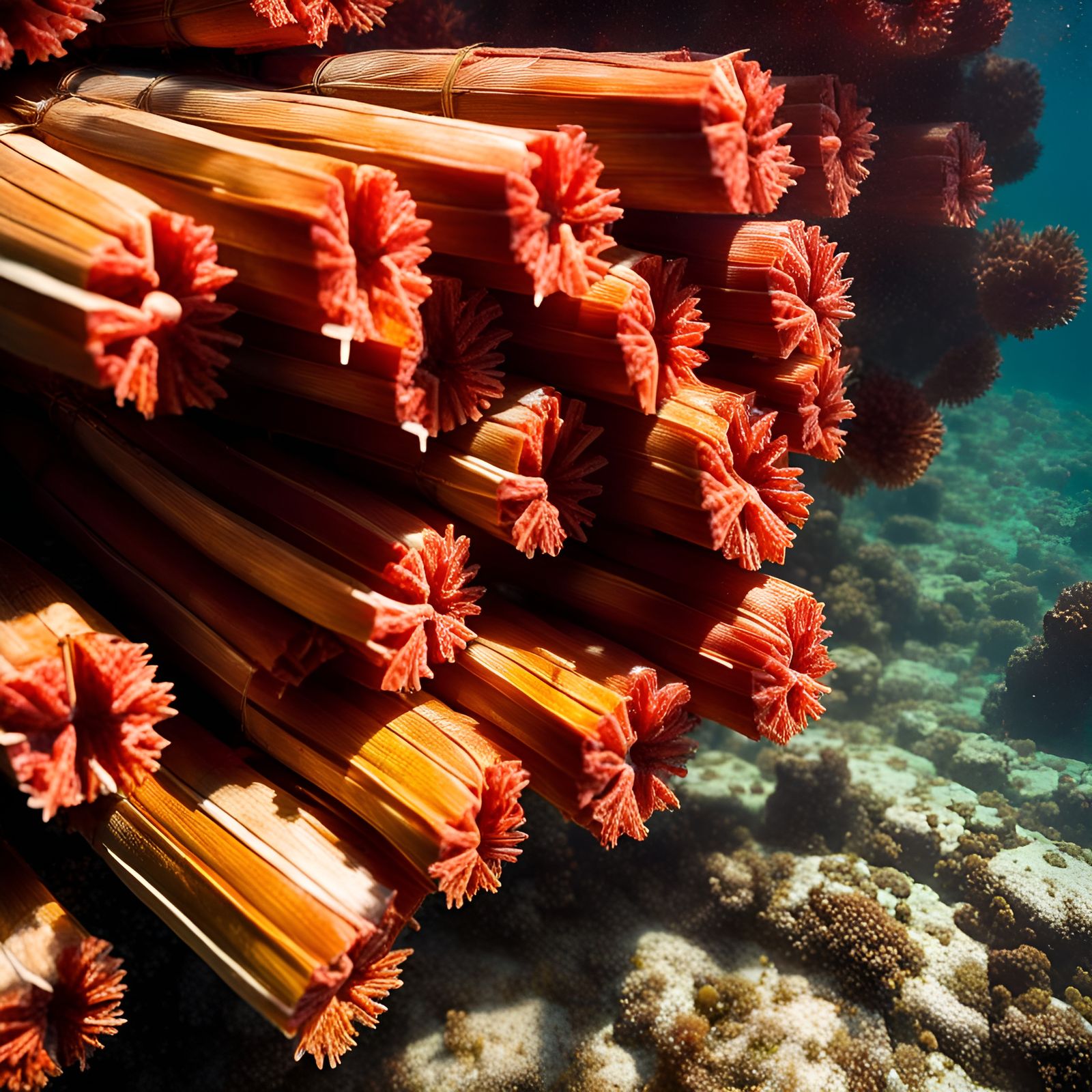 Hot Tamales in Lobster Trap, Underwater Photo