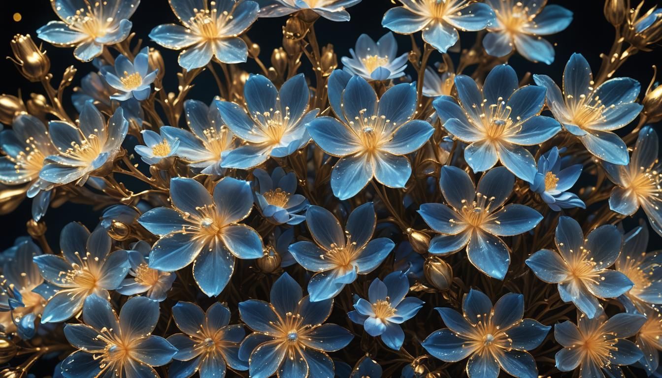 Glowing flowers