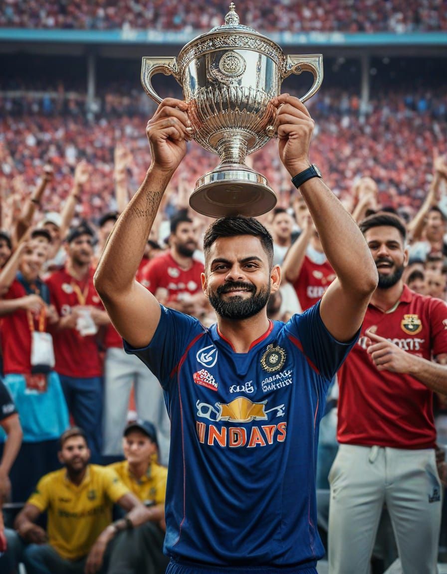 RCB Victory Celebration with Virat Kohli: Hyperrealistic Spl...