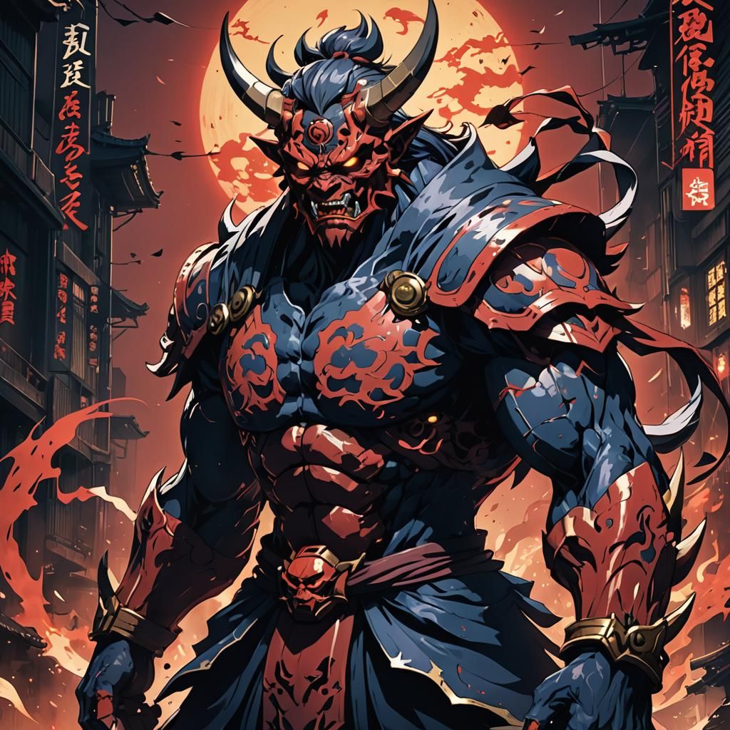 Oni Manga Scan in Studio Trigger Style