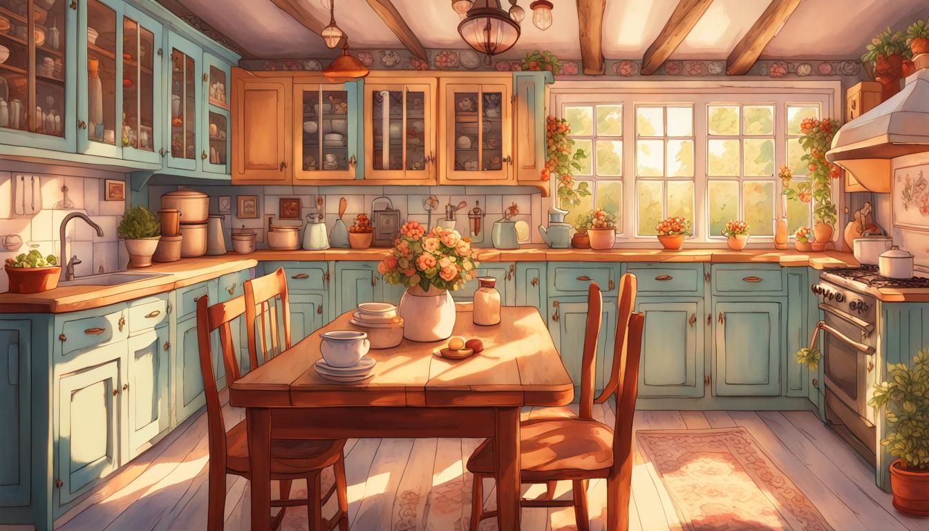 You went to visit your grandma and she was cooking your favorite meal in the kitchen.