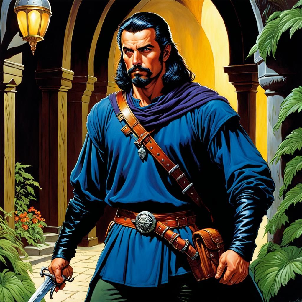 Fantasy Thief in Colorful Detail