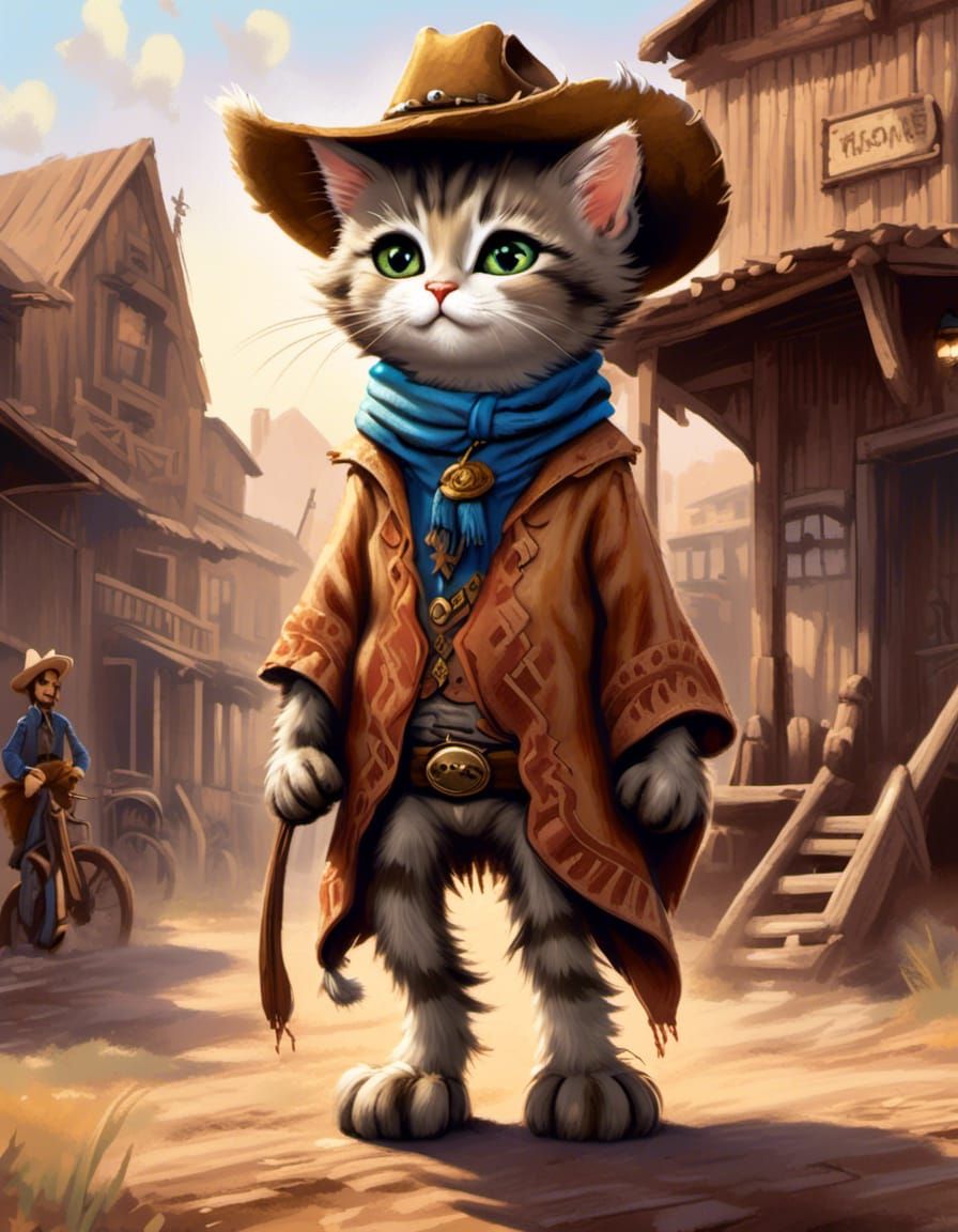 Kitten as Man With No Name: Concept Art