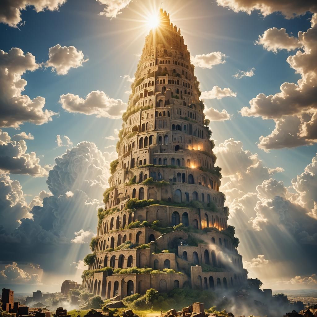Tower of Babel in Divine Light