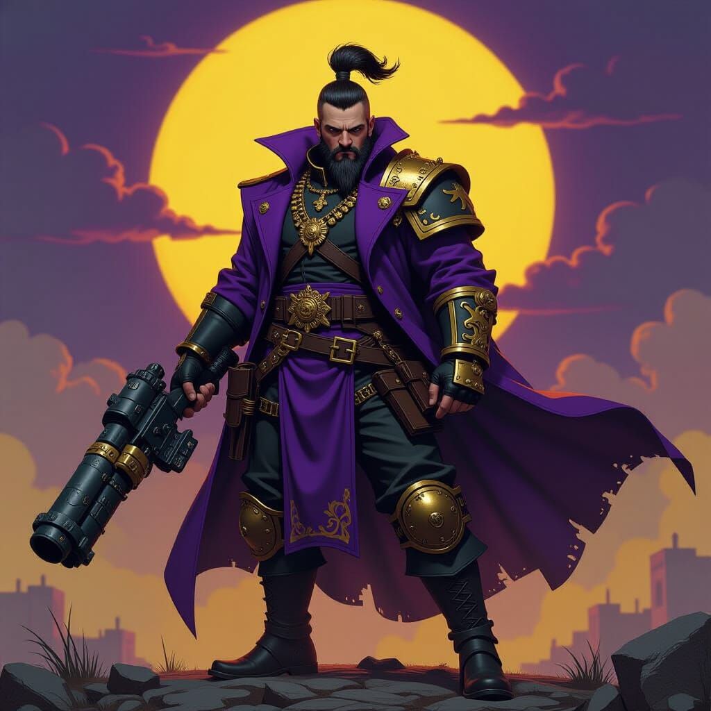 Warhammer Hiveworld Gangster with Heavy Weapons