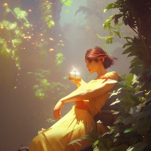 Detailed Painting of Happy Moments in Digital Art Style