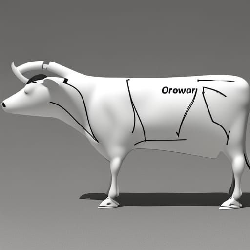 Aerodynamic Cow Model Generated by AI