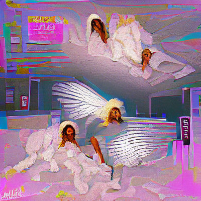 Majestic Angel with Wings of Light