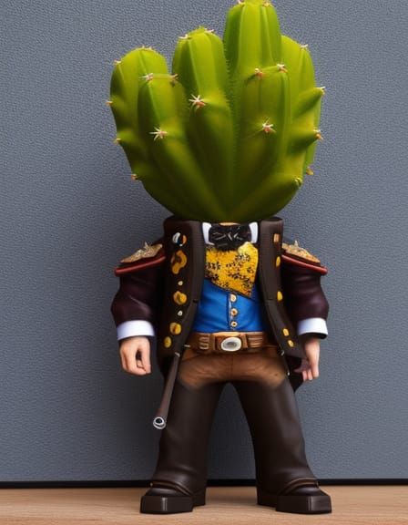 Cowboy Cactus Planter