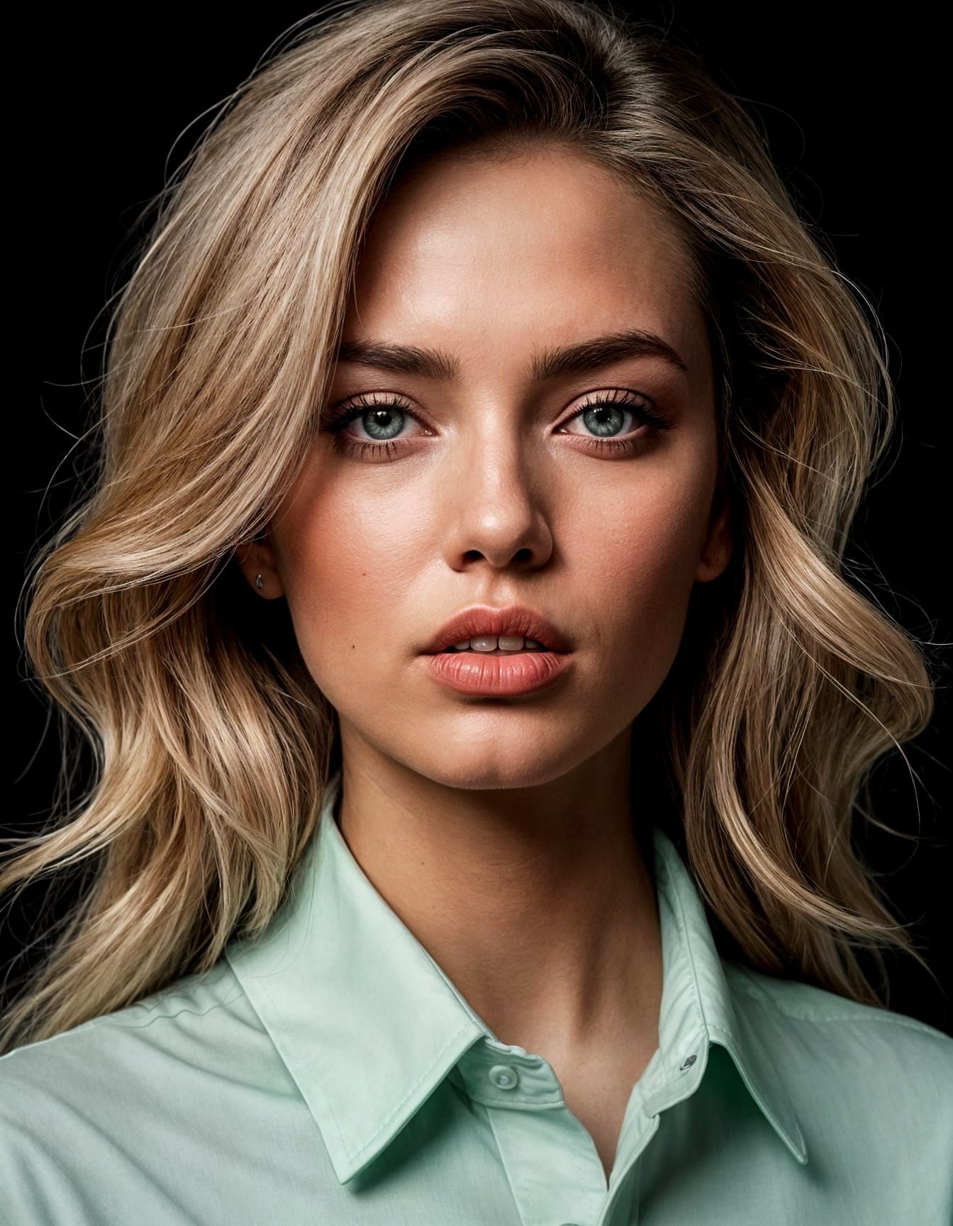 Confident Woman in Modern Sports Fashion Hip-Hop Streetwear