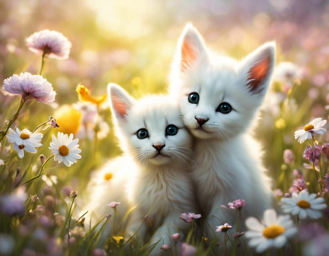 2 cutes cats
