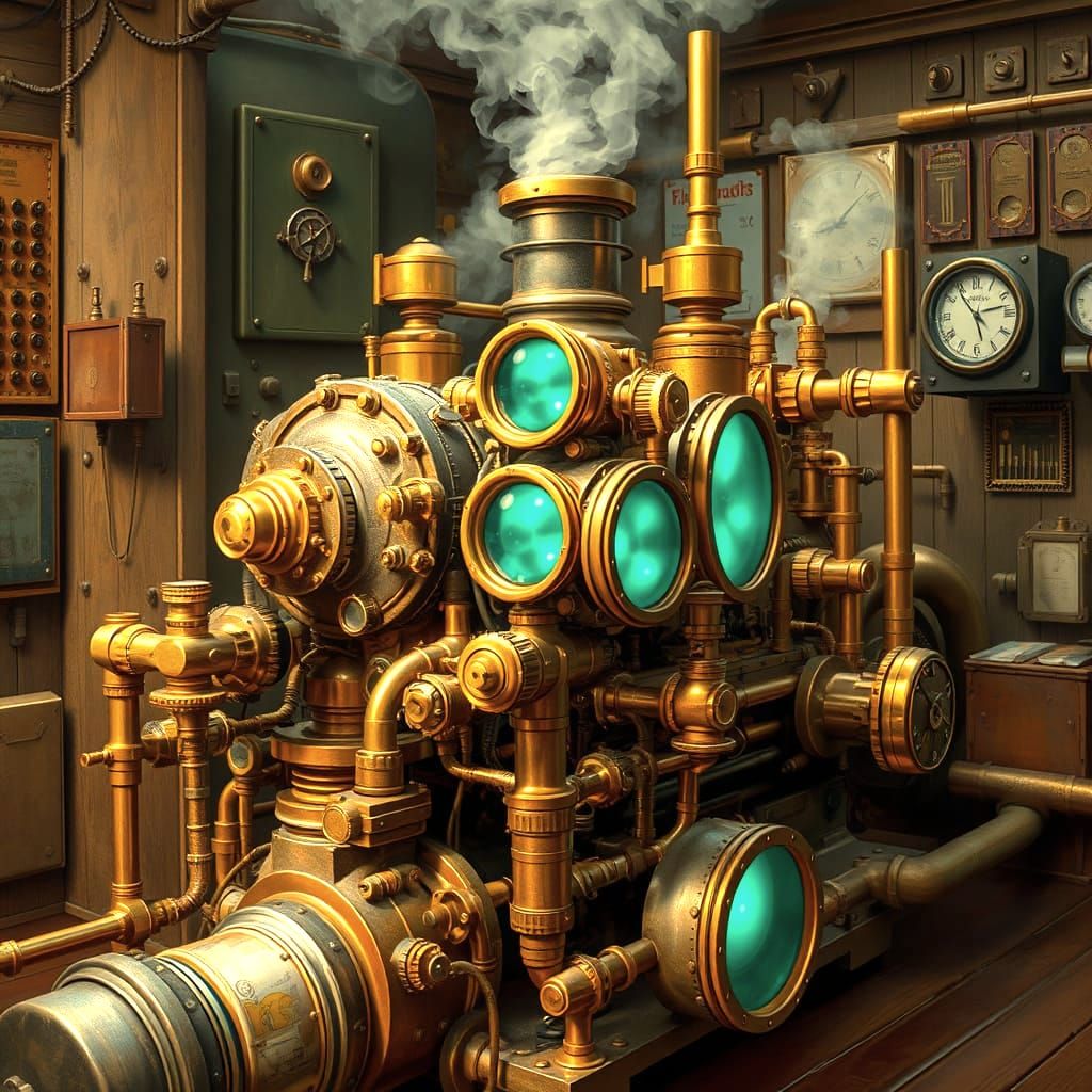 Innovative Steampunk Engine Design Revealed
