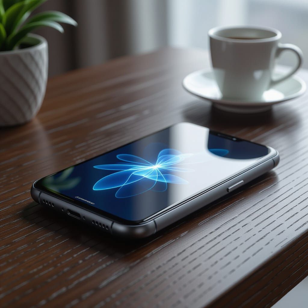 Sleek Modern Mobile Phone Product Shot