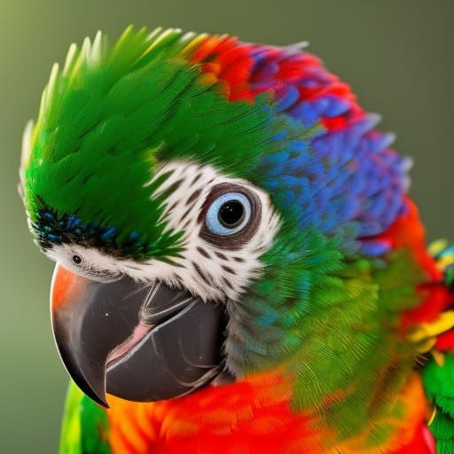 Hybrid Green Cheek Conure and Lorikeet