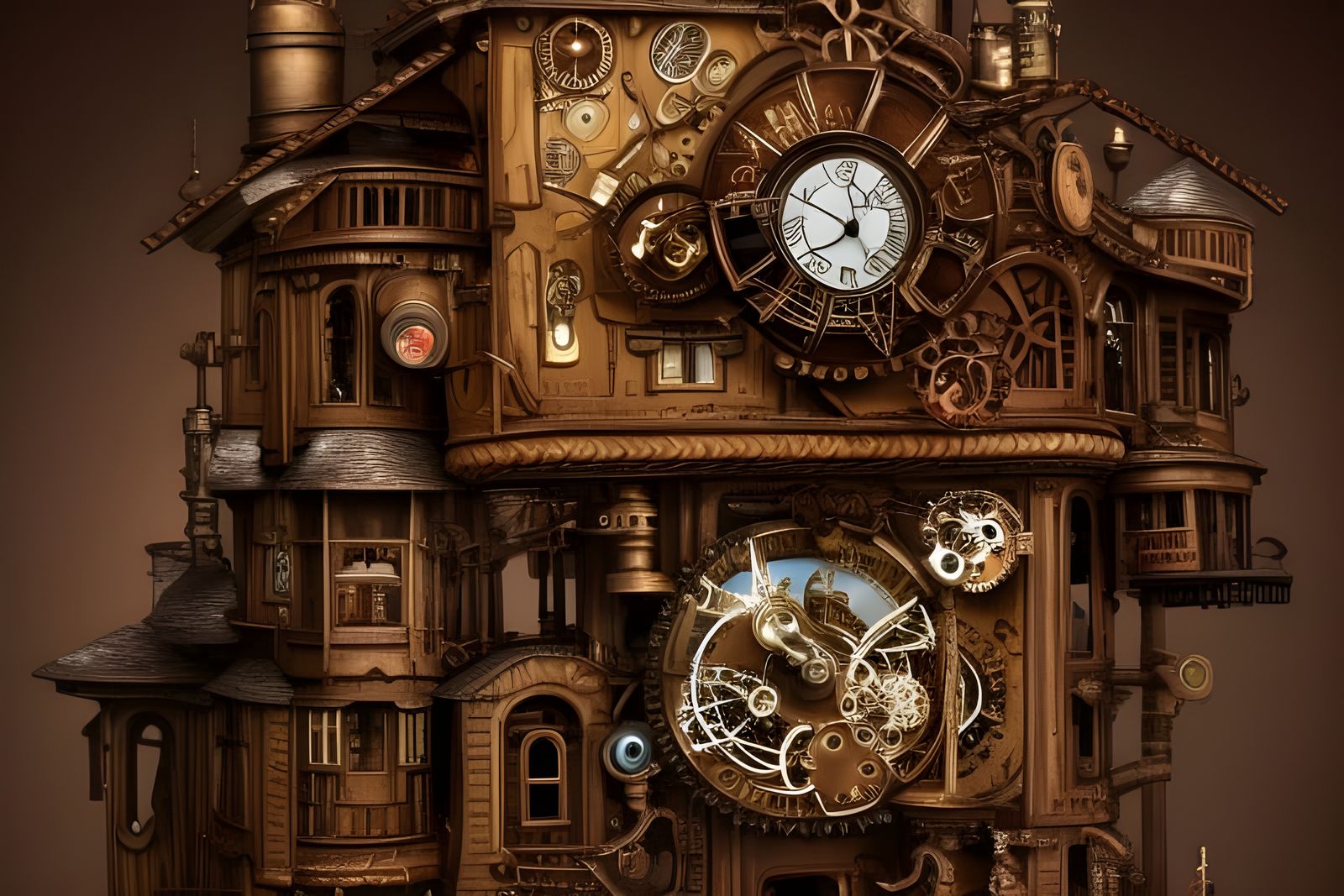 Steampunk Bavarian Cuckoo Clock 3