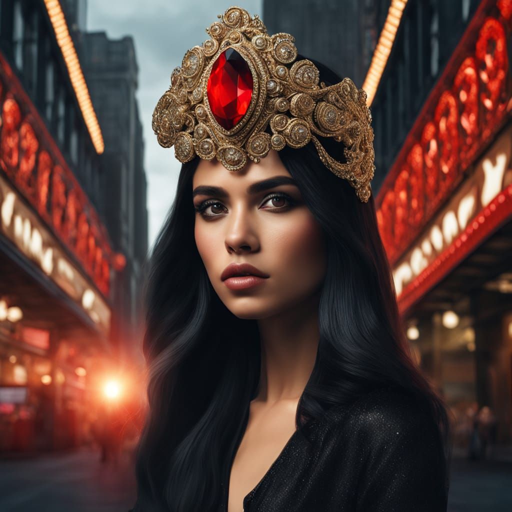 dark and mysterious.