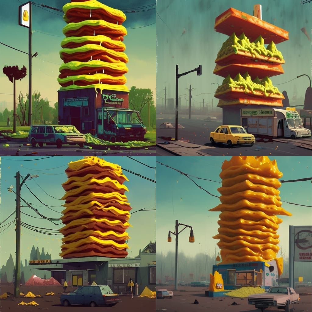 Fast Food Apocalypse: Radioactive Cheese Towers