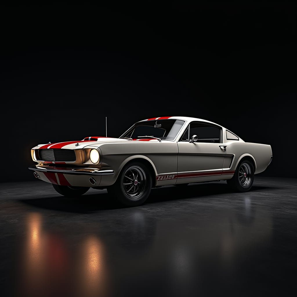 1965 Shelby GT 350: Hyperrealistic Automotive Concept Art