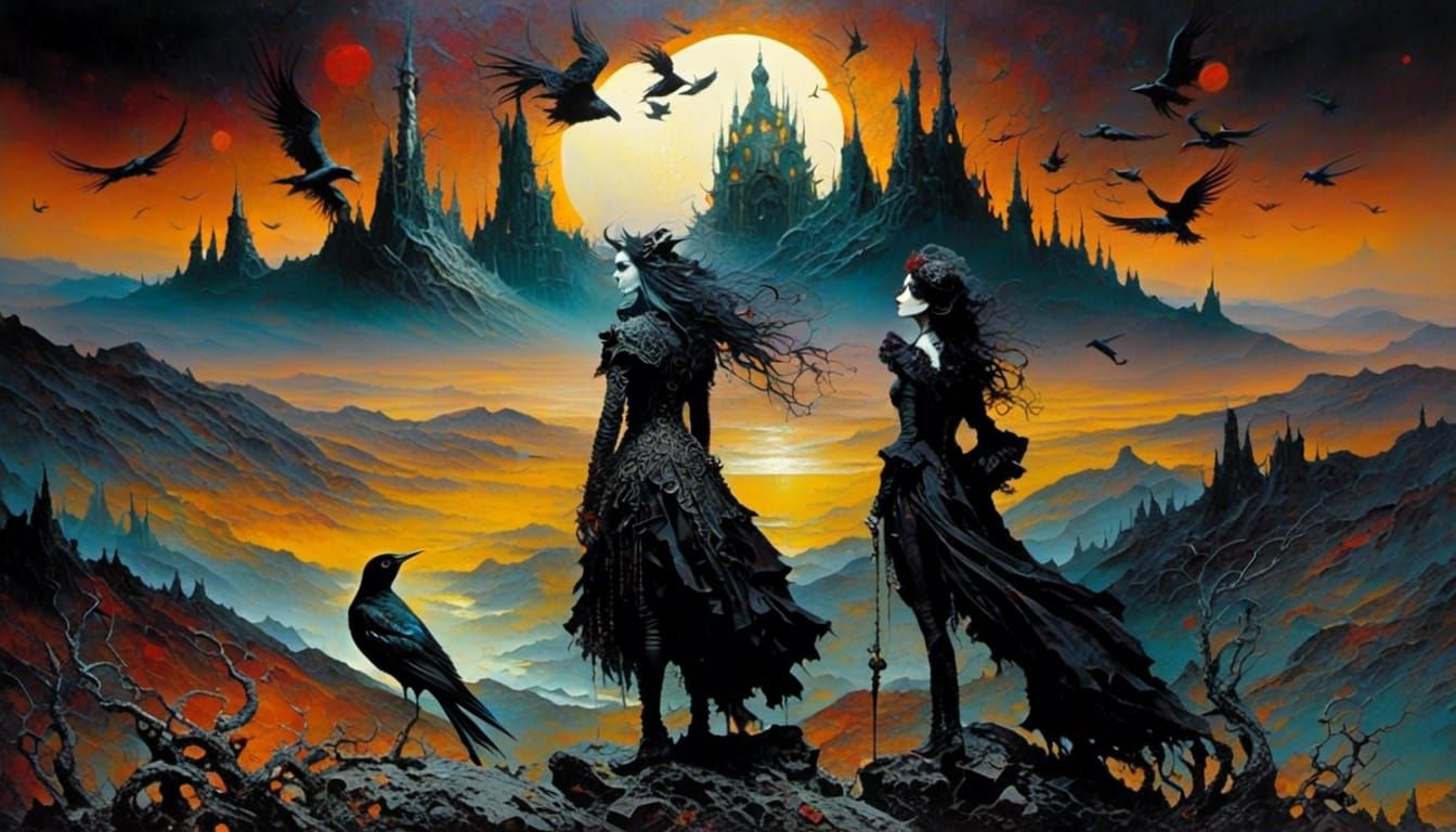 Love Masterpiece: Old Man with Latina in Impasto Style