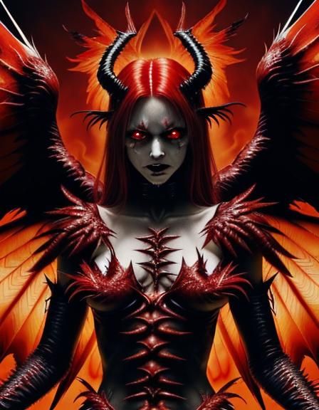 Medieval Beelzebub: Grotesque Fallen Angel Demon