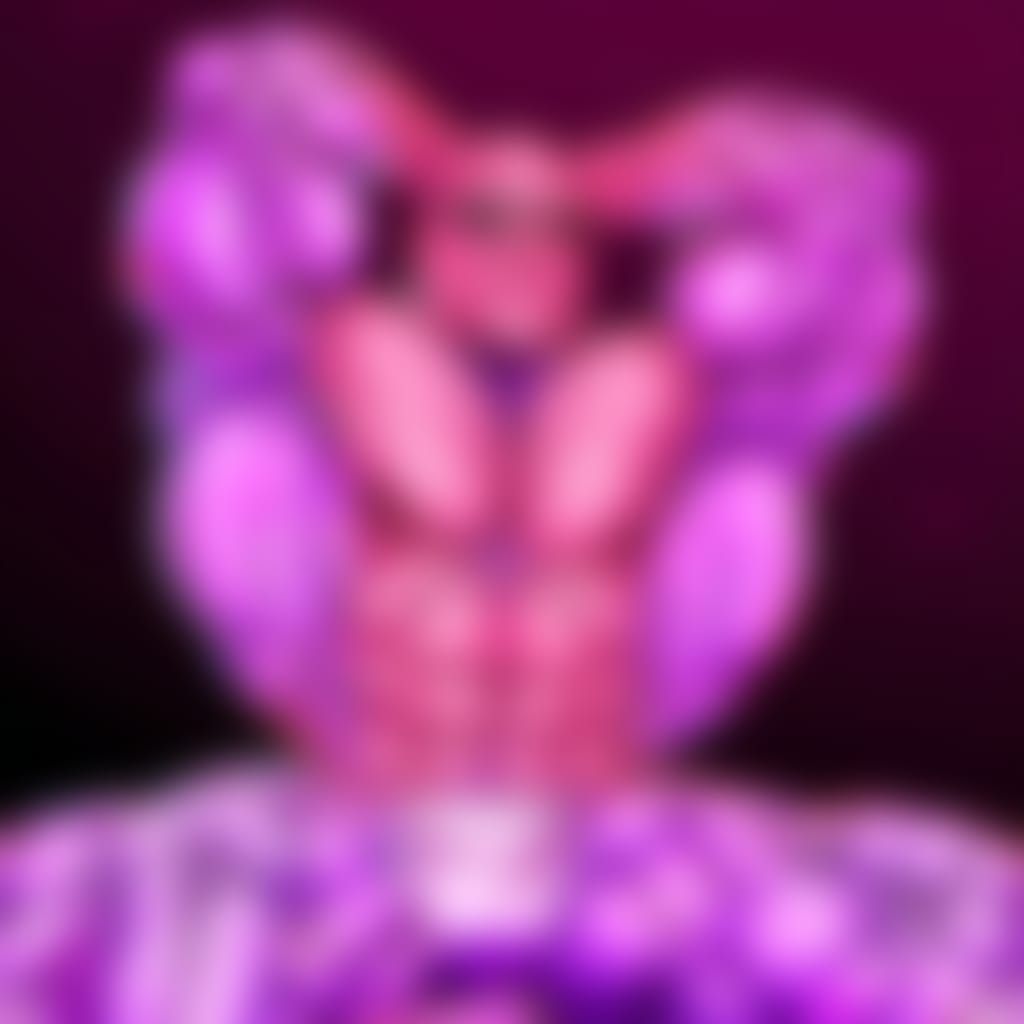 Imposing Masked Bodybuilder in Digital Art Style