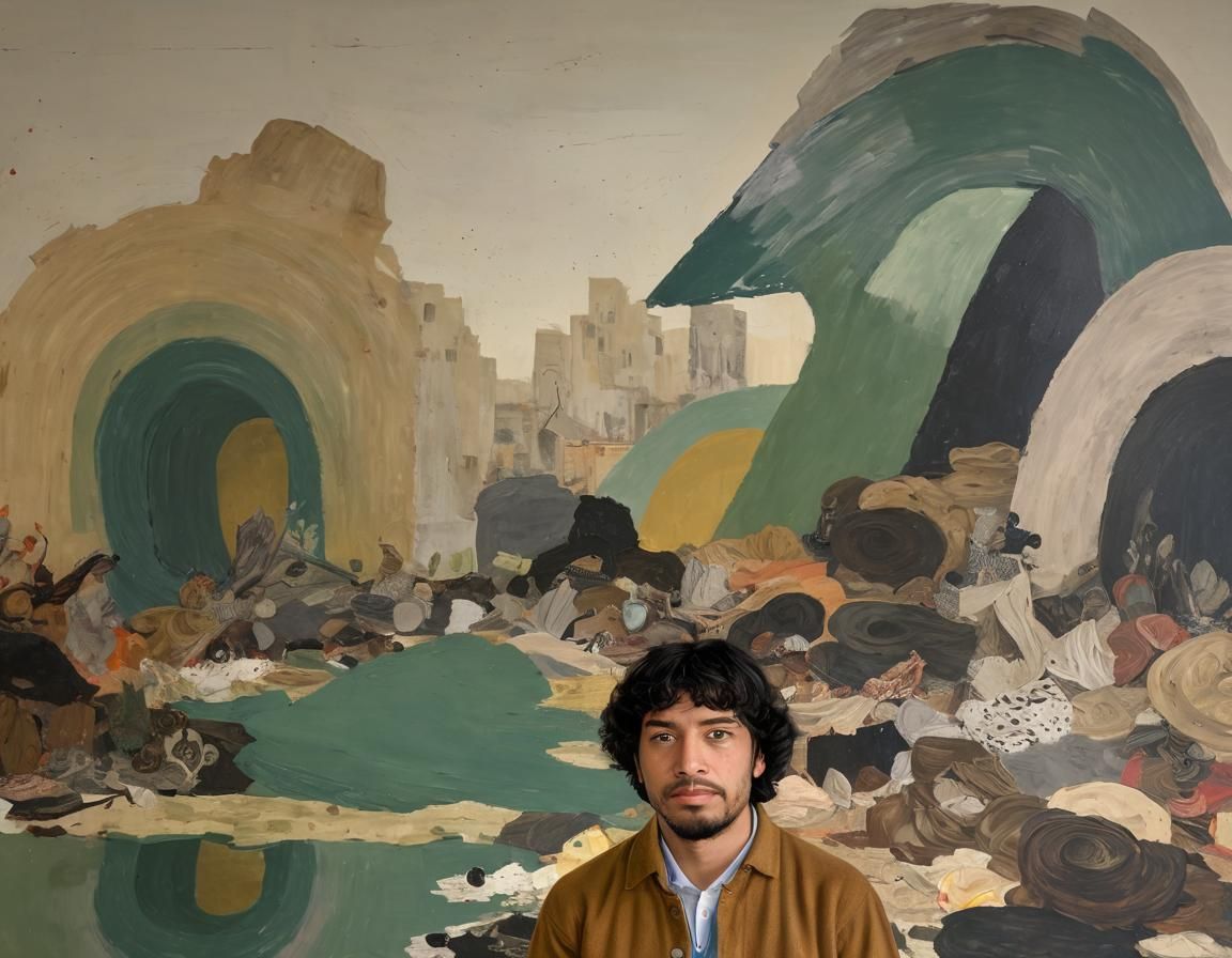 Contemporary Art Exhibit in Gallery