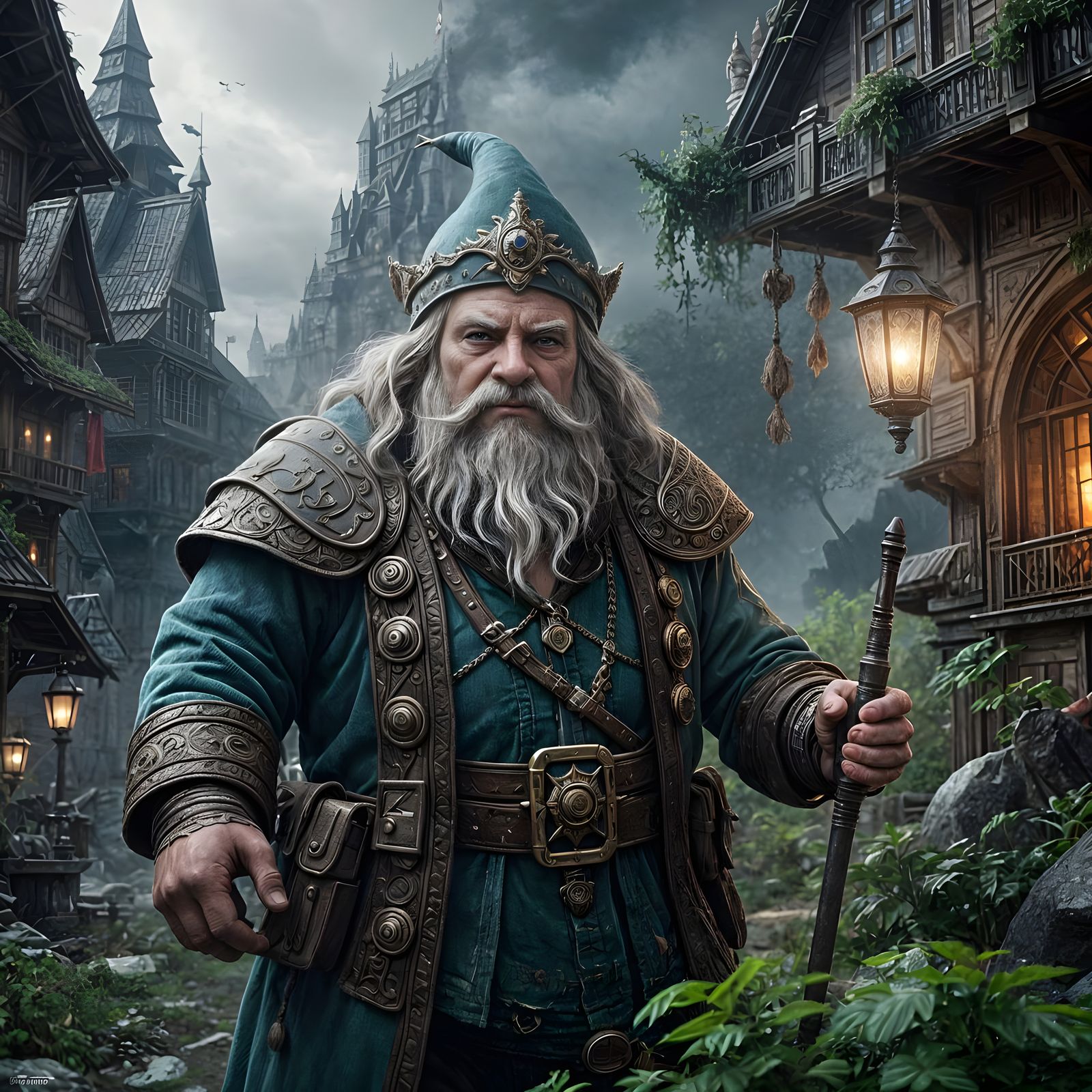 Epic Gnom Family Scene in Cinematic Style