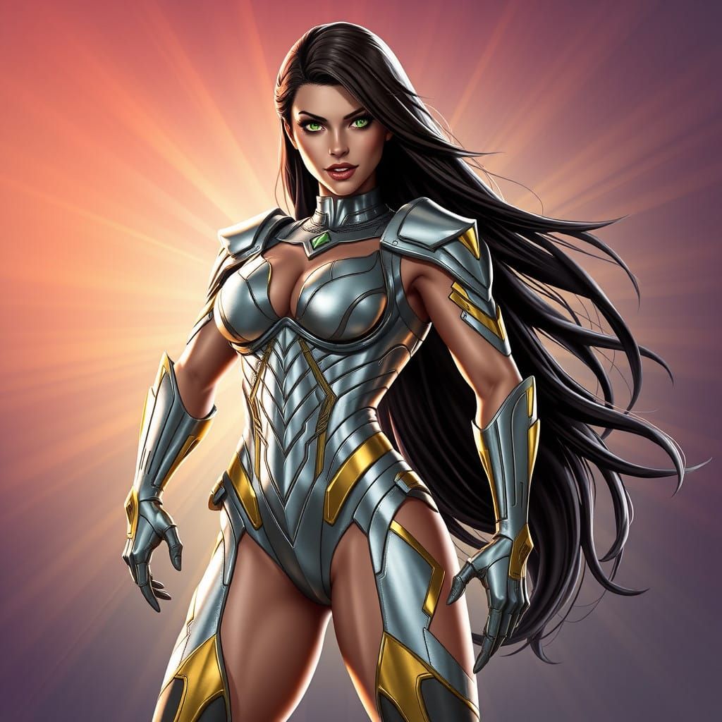 Silver Goddess in Sentient Armor