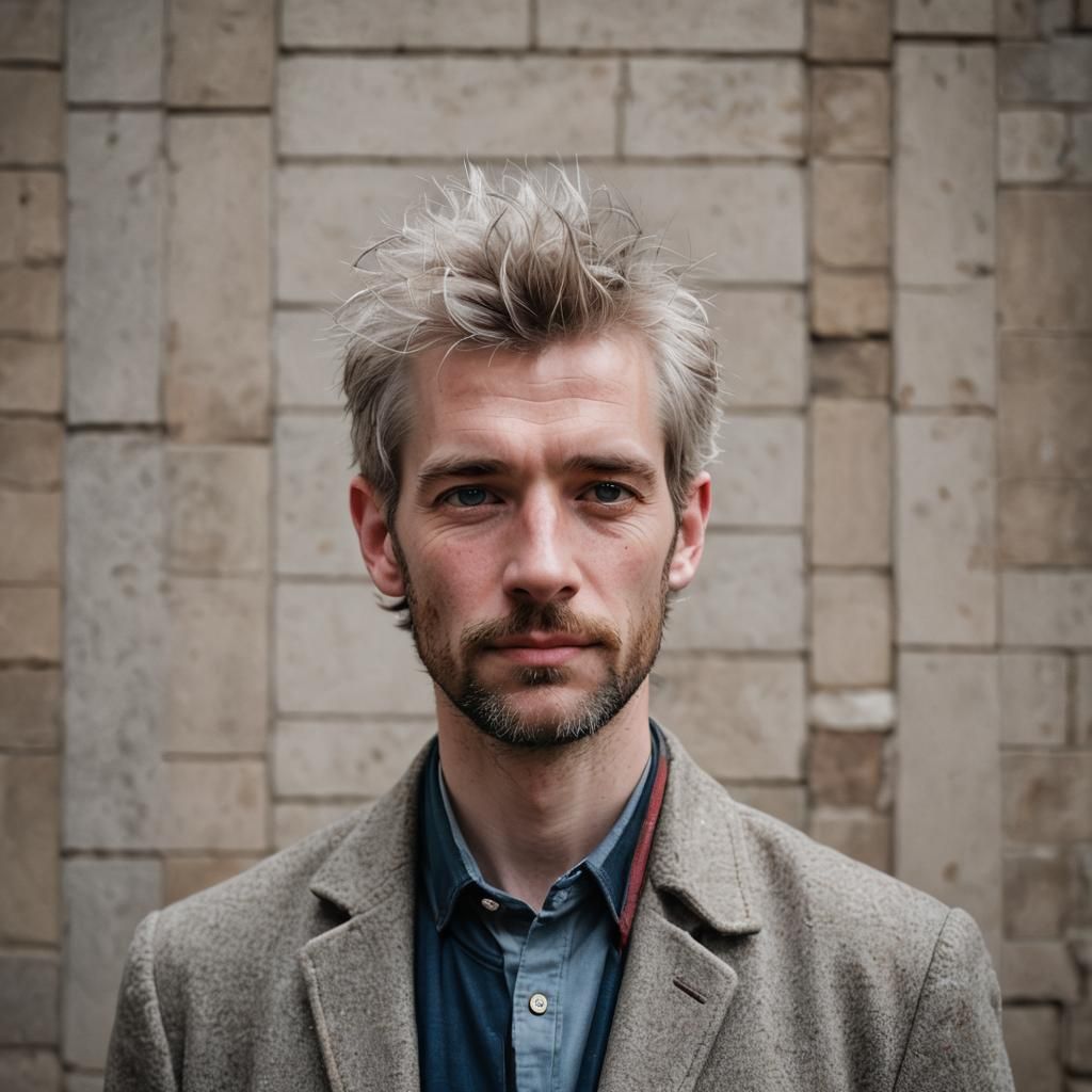Portrait of a Pale Scottish Man in Natural Light