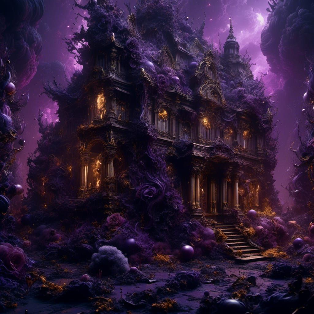 Dark Fantasy Graveyard Concept Art in 8K