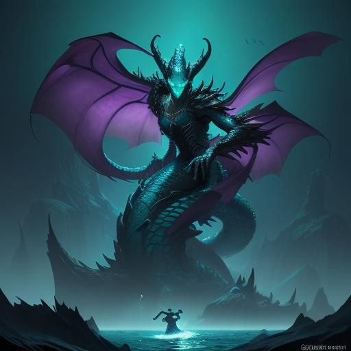 Underwater Dragon in Twilight Zone Waters