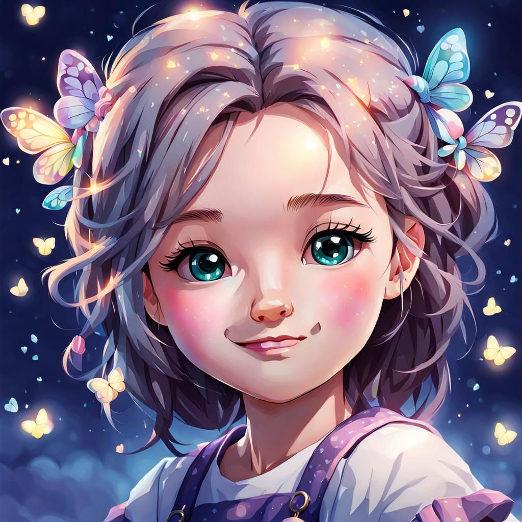 AI Generated Image of a Cute Girl